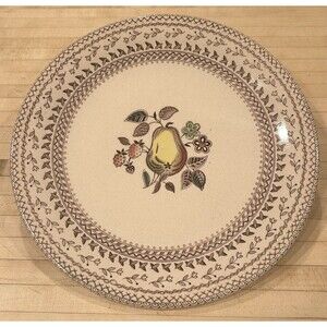 JOHNSON BROS FRUIT SAMPLER Old Granite 10” Dinner Plate: Thanksgiving